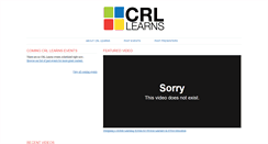 Desktop Screenshot of crllearns.kucrl.org