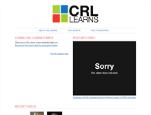Tablet Screenshot of crllearns.kucrl.org
